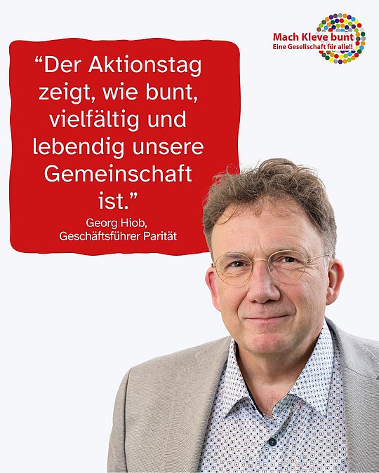 Der Aktionstag zeigt wie bunt, vielfältig und lebendig unsere Gesellschaft ist. Georg Hiob