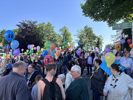 Viele Menschen auf der Demo