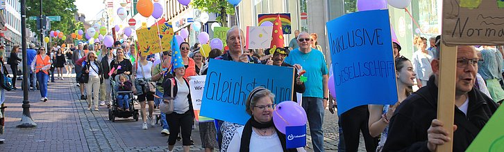Protestierende Menschen