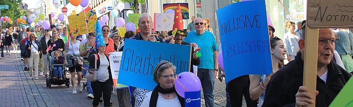 Protestierende Menschen