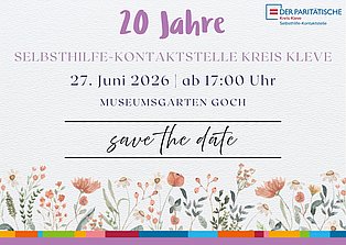 Einladungskarte. Infos sind auch im Textzu finden