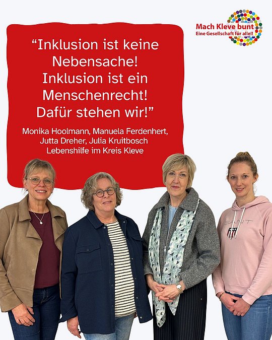 Inklusion ist ein Menschenrecht. Lebenshilfe im Kreis Kleve
