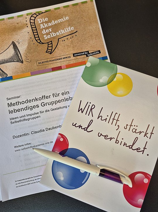 Foto vom Material: Block,,Stift, Präsentation