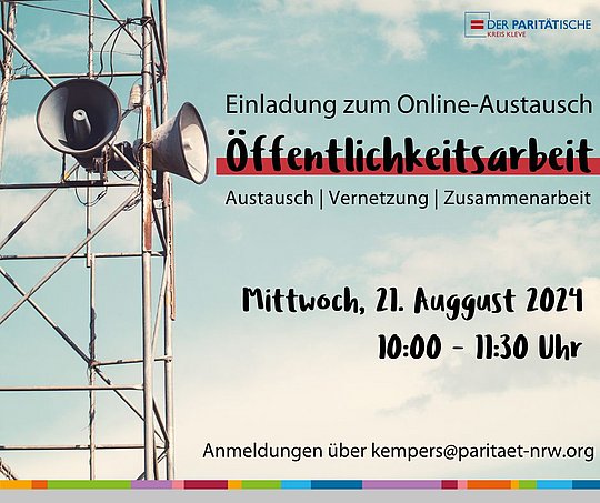 Einladung zum Austausch. Infos im Text